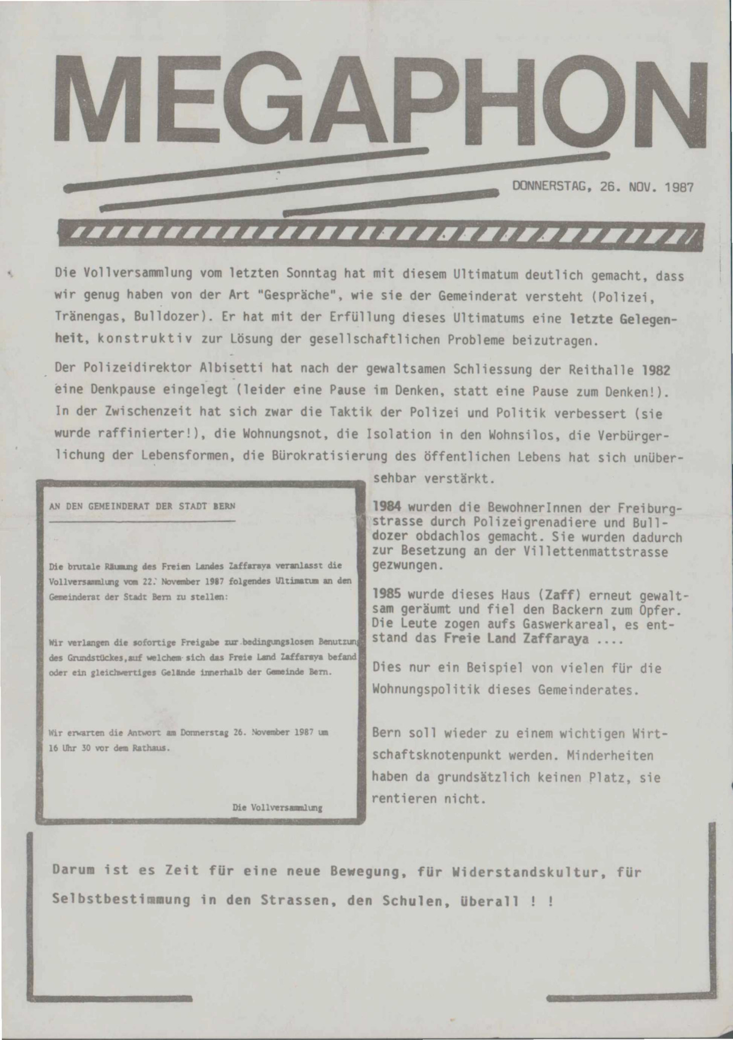 Nr. 1 - 26.11.1987