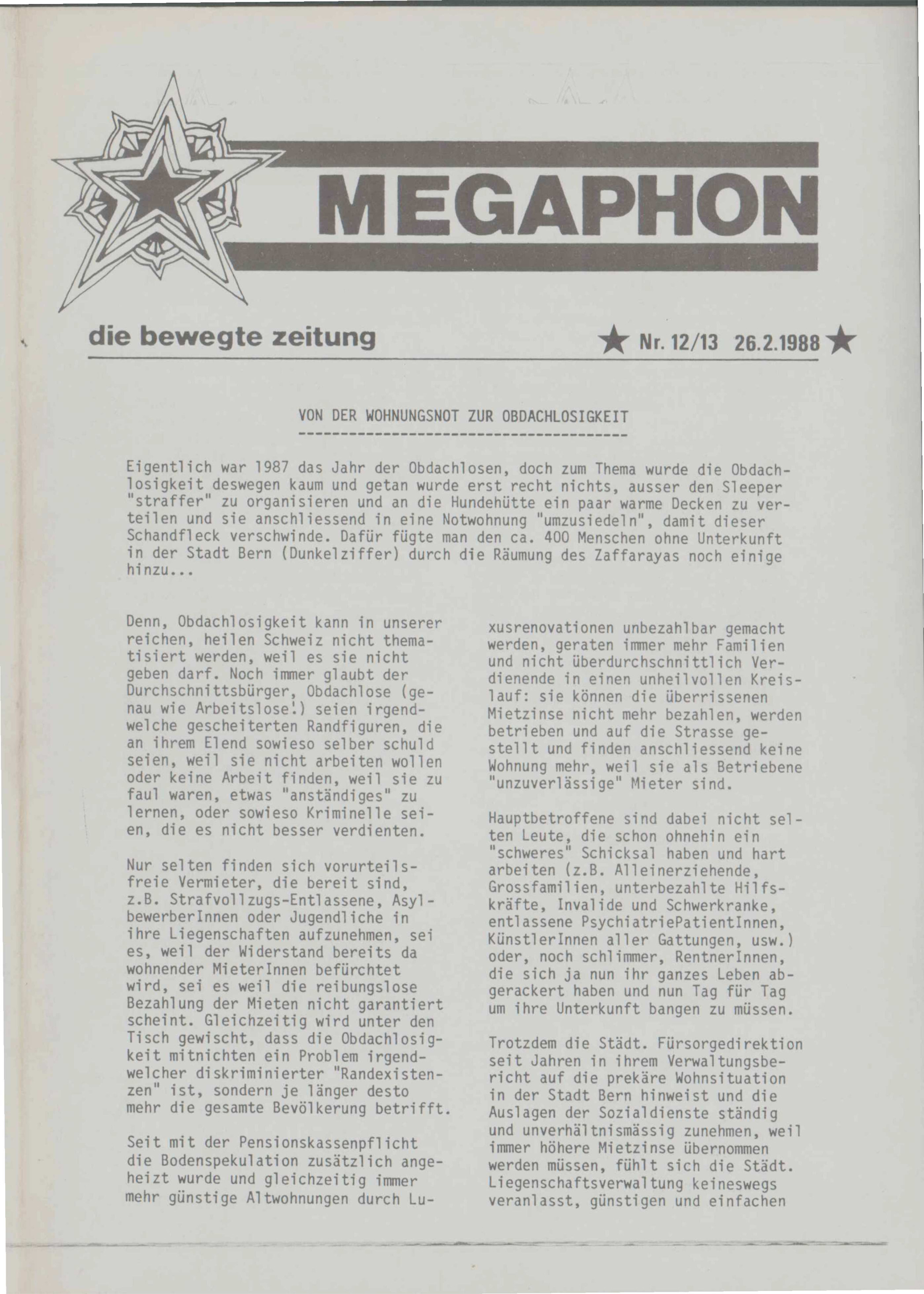 Nr. 12 & 13 - 26.02.1988